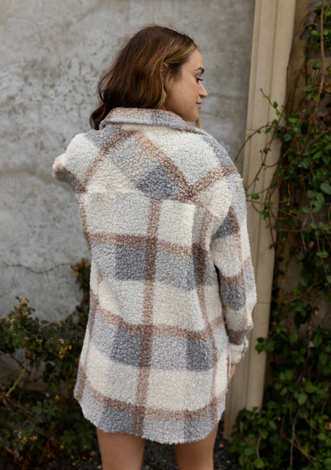 Shelby Teddy Plaid Shacket