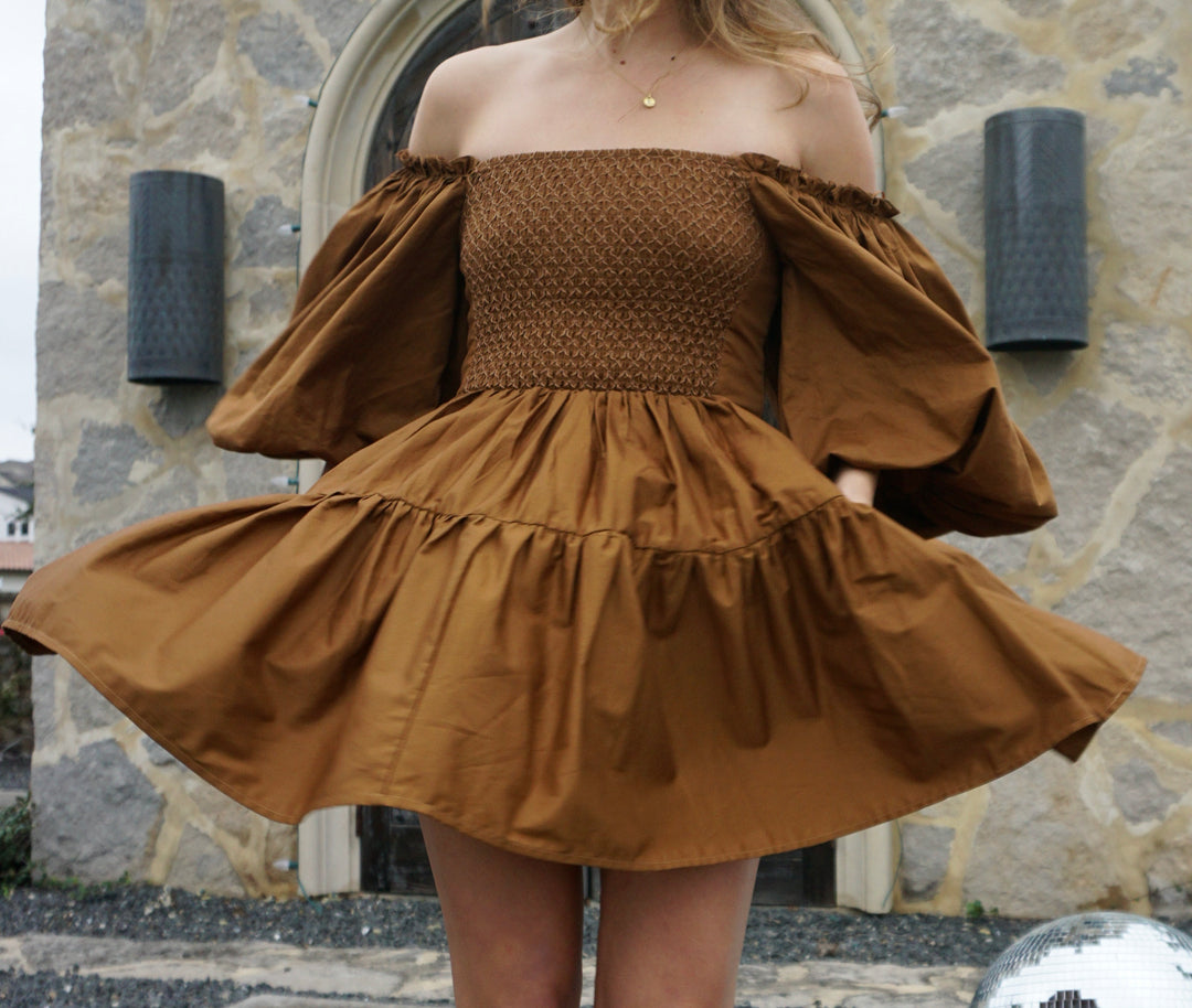 Kelly Camel Mini Dress