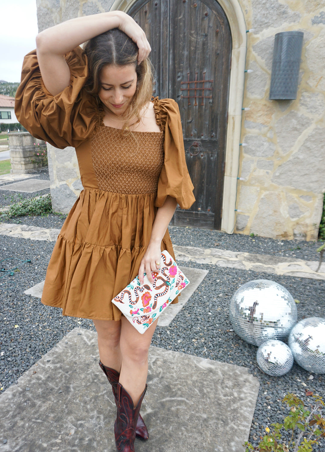 Kelly Camel Mini Dress